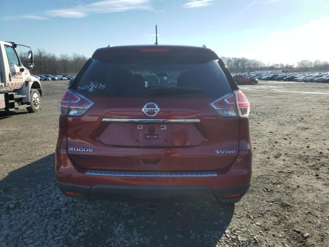 5N1AT2MV1GC899243 - 2016 NISSAN ROGUE S RED photo 6