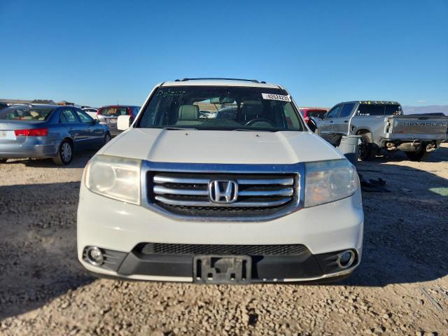5FNYF4H56EB011456 - 2014 HONDA PILOT EXL WHITE photo 5