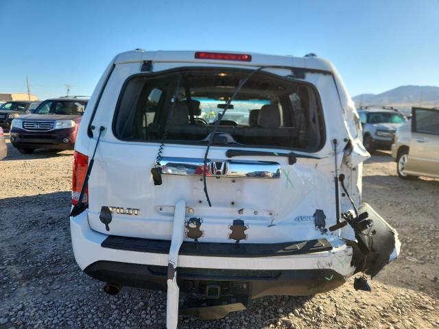 5FNYF4H56EB011456 - 2014 HONDA PILOT EXL WHITE photo 6