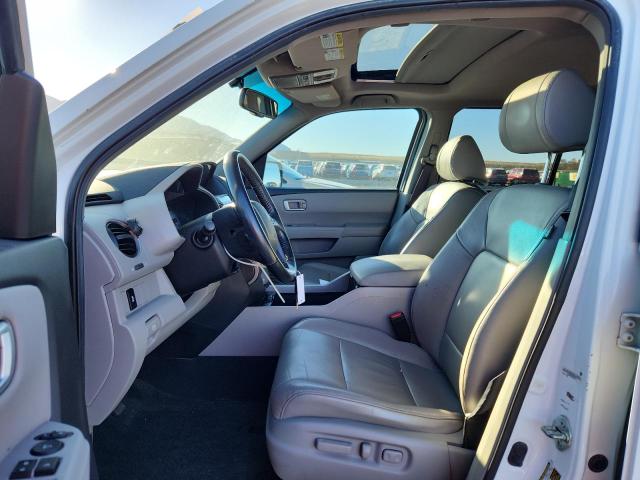 5FNYF4H56EB011456 - 2014 HONDA PILOT EXL WHITE photo 7