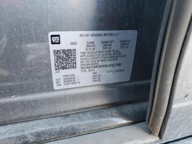 5GAEVAKWXMJ212789 - 2021 BUICK ENCLAVE ESSENCE 灰色 照片 14