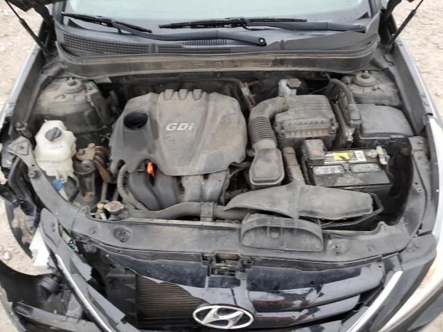 5NPEB4AC3DH750193 - 2013 HYUNDAI SONATA GLS BLACK photo 11