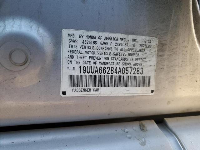 19UUA66284A057283 - 2004 ACURA TL SILVER photo 12