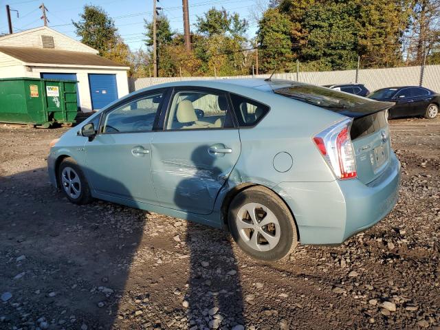 JTDKN3DU1E1752445 - 2014 TOYOTA PRIUS TURQUOISE photo 2