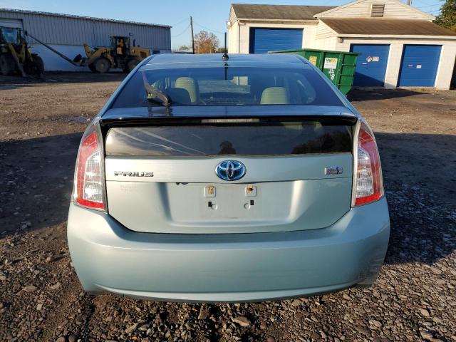JTDKN3DU1E1752445 - 2014 TOYOTA PRIUS TURQUOISE photo 6