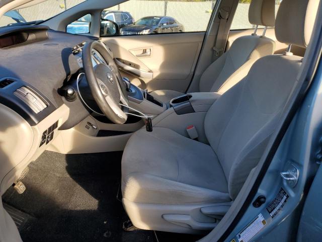 JTDKN3DU1E1752445 - 2014 TOYOTA PRIUS TURQUOISE photo 7