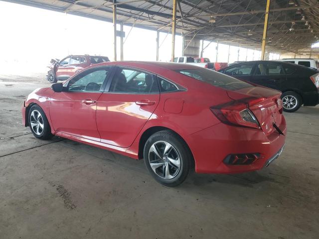 2HGFC2F62LH553792 - 2020 HONDA CIVIC LX RED photo 2