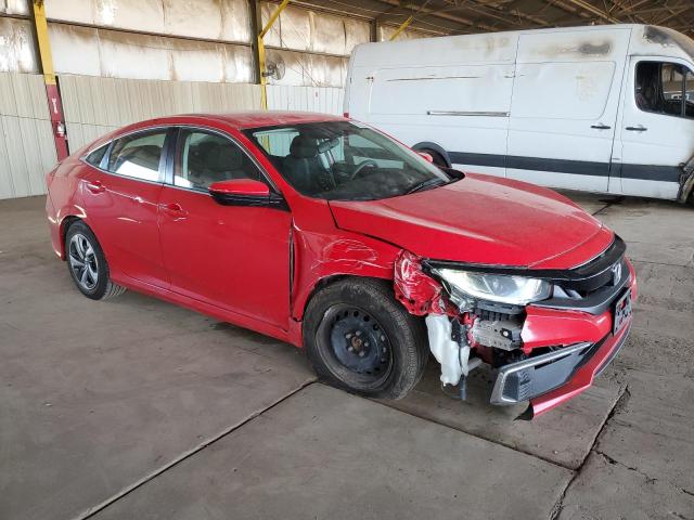 2HGFC2F62LH553792 - 2020 HONDA CIVIC LX RED photo 4