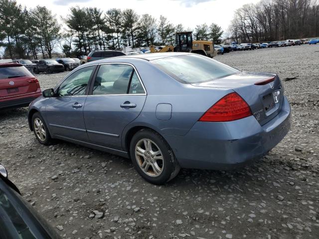 1HGCM56347A134256 - 2007 HONDA ACCORD SE BLUE photo 2