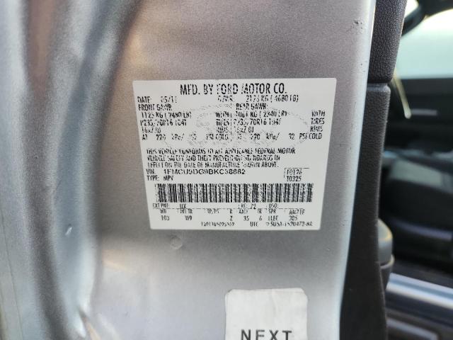 1FMCU9DG9BKC38882 - 2011 FORD ESCAPE XLT Silber Foto 12