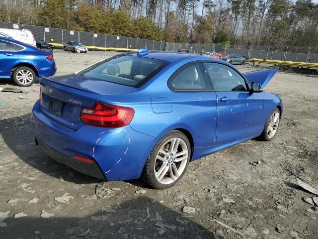 WBA2F9C38HV635836 - 2017 BMW 230I BLUE photo 3