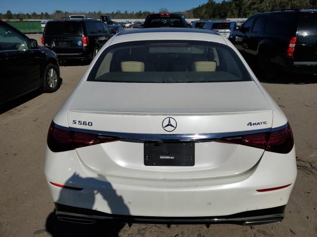 W1K6G7GB8MA034585 - 2021 MERCEDES-BENZ S 580 4MATIC WHITE photo 6