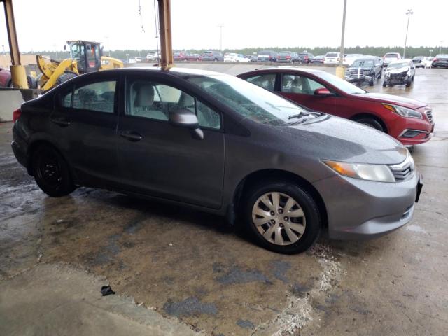 2HGFB2F58CH580876 - 2012 HONDA CIVIC LX GRAY photo 4