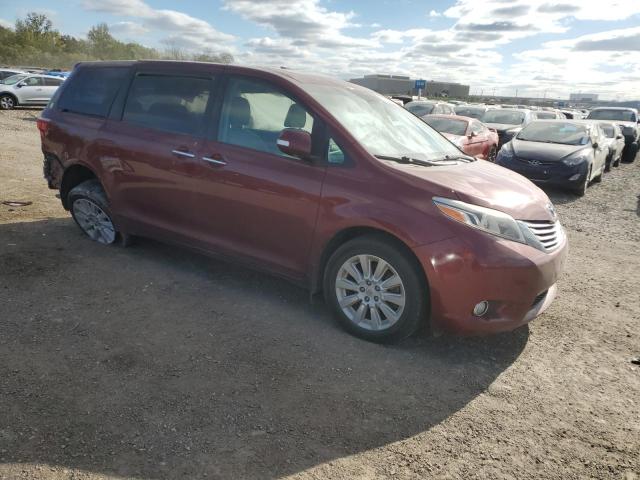 5TDDK3DC8FS118658 - 2015 TOYOTA SIENNA XLE 栗色 照片 4