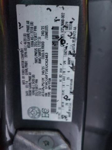 1FMCU0F73EUC62483 - 2014 FORD ESCAPE S CHARCOAL photo 13