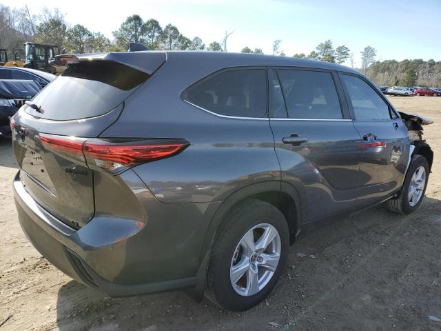 5TDBBRCH4PS568901 - 2023 TOYOTA HIGHLANDER HYBRID LE GRAY photo 3