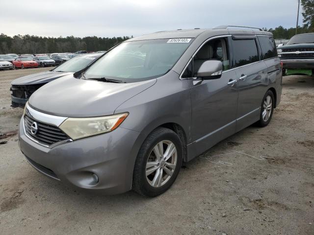 JN8AE2KP4C9045748 - 2012 NISSAN QUEST S GRAY photo 1