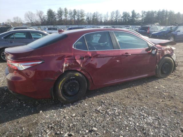 4T1C31AKXLU539261 - 2020 TOYOTA CAMRY LE RED photo 3