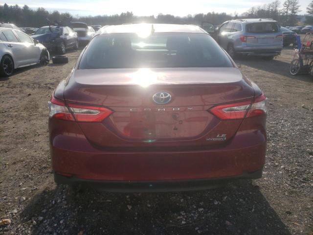 4T1C31AKXLU539261 - 2020 TOYOTA CAMRY LE RED photo 6