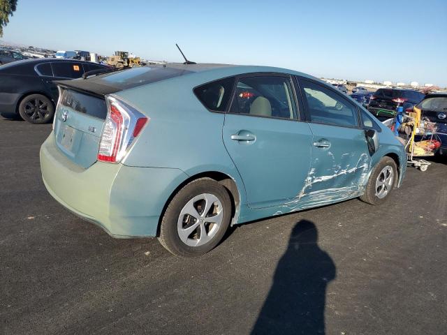 JTDKN3DU8D1729792 - 2013 TOYOTA PRIUS GREEN photo 3