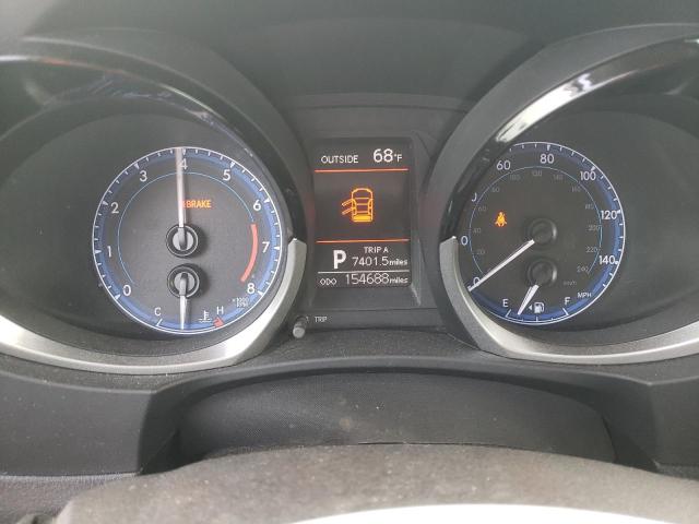 5YFBURHE0GP434968 - 2016 TOYOTA COROLLA L SILVER photo 9