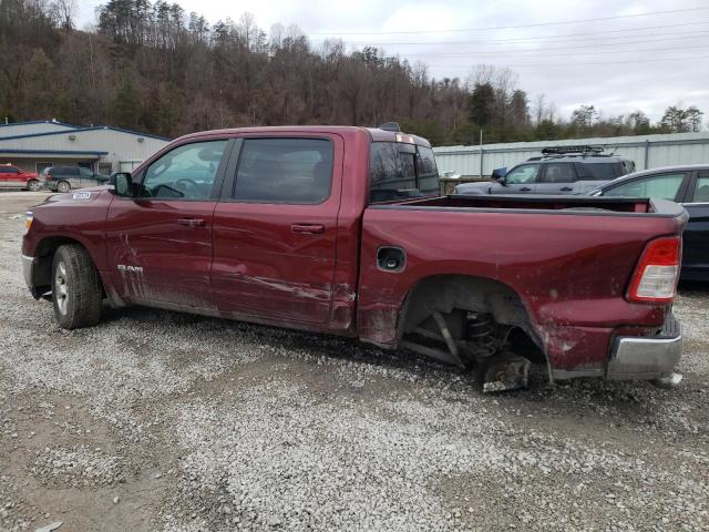 1C6SRFFTXMN646603 - 2021 RAM 1500 BIG HORN/LONE STAR MAROON photo 2