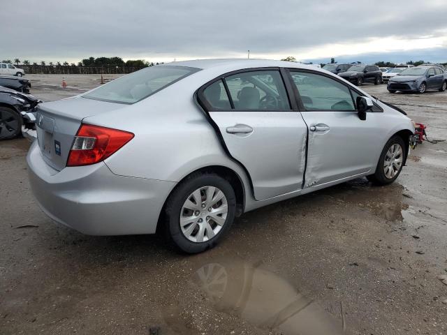 19XFB2F52CE045715 - 2012 HONDA CIVIC LX GRAY photo 3