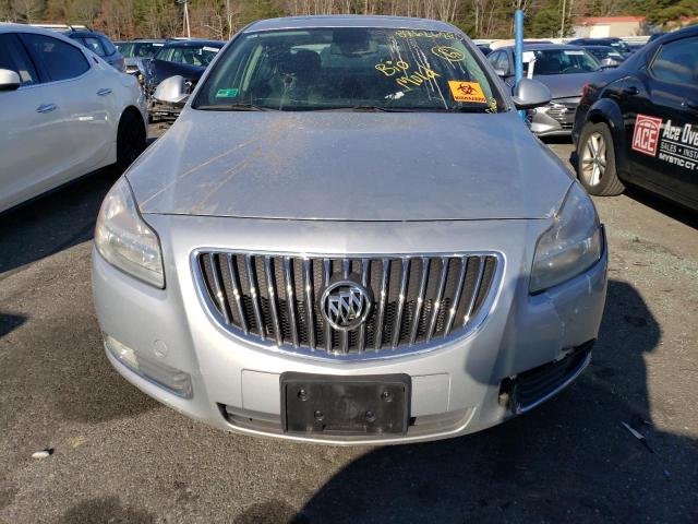 W04GU5GC0B1010339 - 2011 BUICK REGAL CXL SILVER photo 5