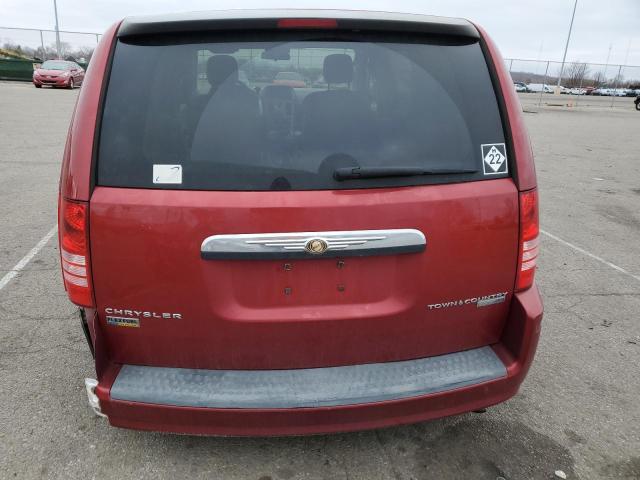 2A8HR44E09R561249 - 2009 CHRYSLER TOWN & COU LX RED photo 6