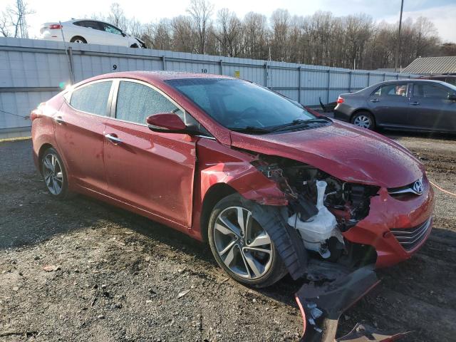 KMHDH4AE6FU455539 - 2015 HYUNDAI ELANTRA SE RED photo 4