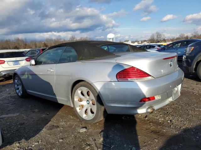 WBAEK13486CN76671 - 2006 BMW 650 I SILVER photo 2