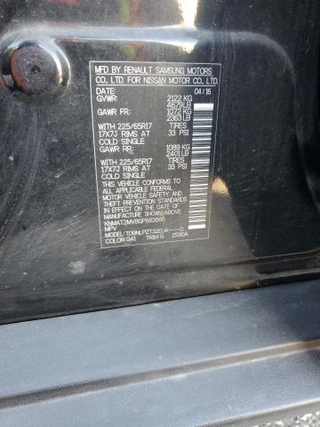 KNMAT2MV8GP683886 - 2016 NISSAN ROGUE S BLACK photo 14