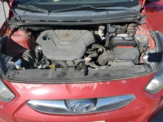 KMHCT4AE1DU487645 - 2013 HYUNDAI ACCENT GLS წითელი ფოტო 11