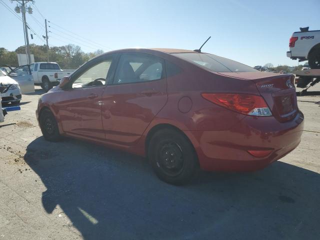 KMHCT4AE1DU487645 - 2013 HYUNDAI ACCENT GLS წითელი ფოტო 2