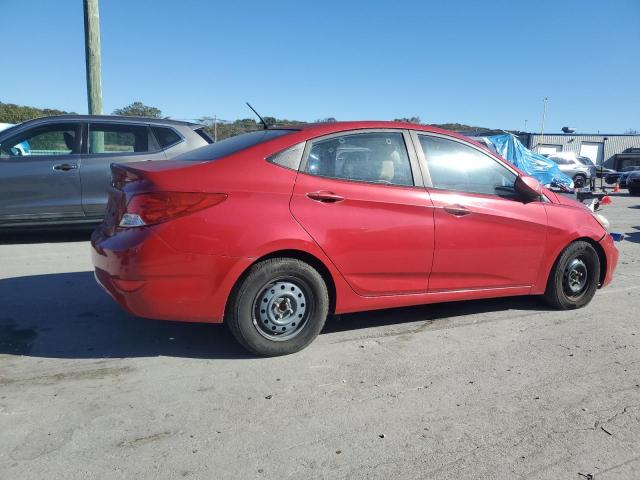 KMHCT4AE1DU487645 - 2013 HYUNDAI ACCENT GLS წითელი ფოტო 3