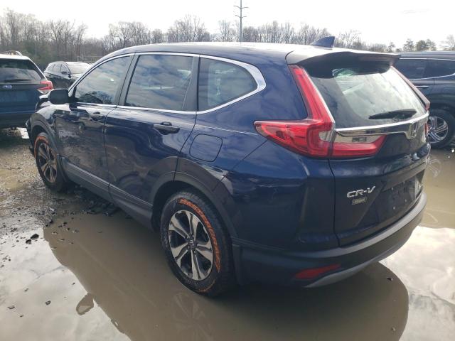 2HKRW6H38KH221682 - 2019 HONDA CR-V LX BLUE photo 2