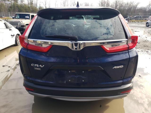 2HKRW6H38KH221682 - 2019 HONDA CR-V LX BLUE photo 6