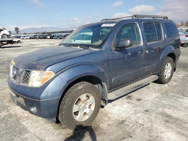 5N1AR18W86C603497 - 2006 NISSAN PATHFINDER LE BLUE photo 1