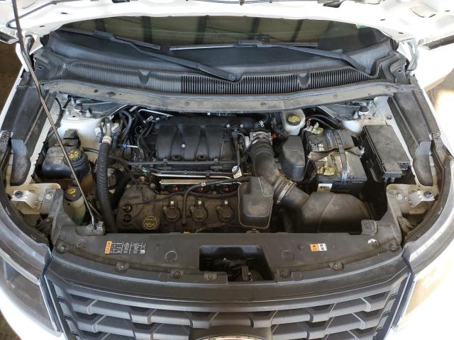 1FM5K8AR7JGA27017 - 2018 FORD EXPLORER POLICE INTERCEPTOR თეთრი ფოტო 12