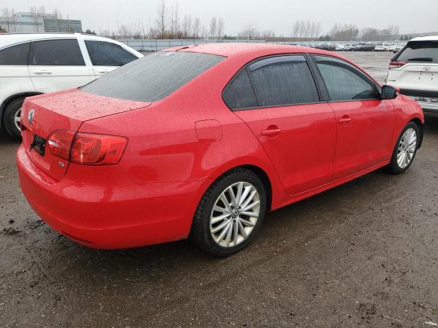 3VWDX7AJ7CM407552 - 2012 VOLKSWAGEN JETTA SE RED photo 3