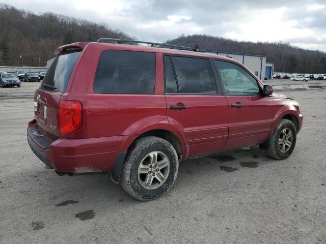 5FNYF18505B068136 - 2005 HONDA PILOT EXL RED photo 3