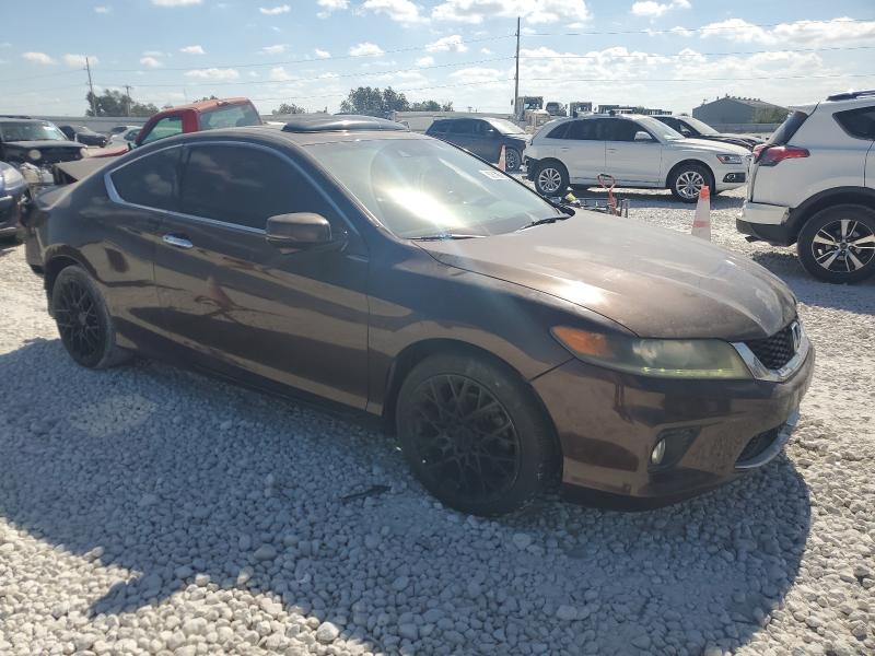 1HGCT2B87DA000842 - 2013 HONDA ACCORD EXL 棕色 照片 4