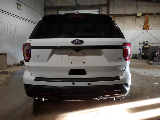 1FM5K8AR3JGA27015 - 2018 FORD EXPLORER POLICE INTERCEPTOR თეთრი ფოტო 6