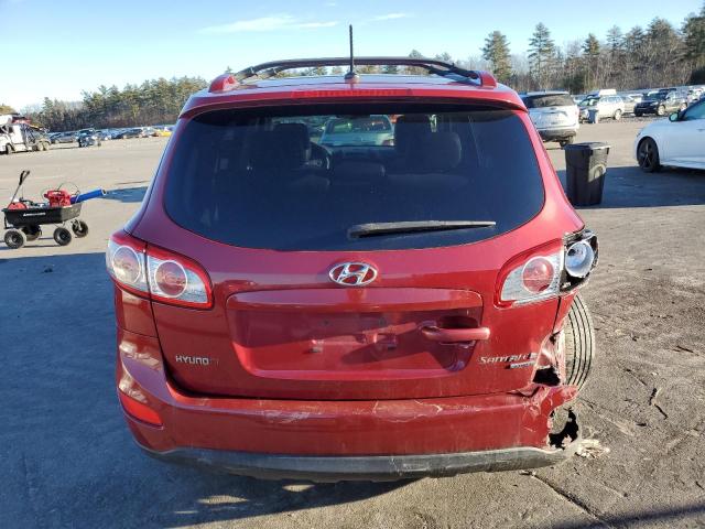 5XYZHDAG1BG007121 - 2011 HYUNDAI SANTA FE SE RED photo 6