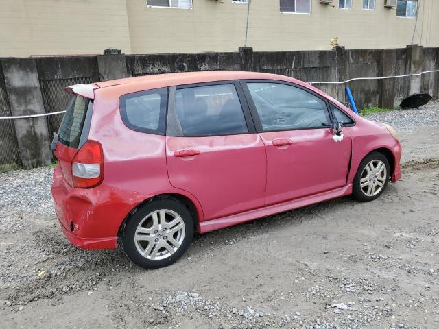 JHMGD38677S029411 - 2007 HONDA FIT S 红色 照片 3