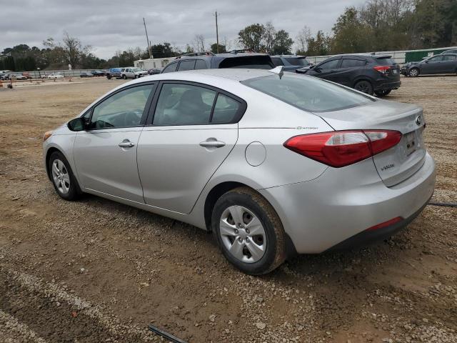 KNAFK4A6XE5188760 - 2014 KIA FORTE LX SILVER photo 2