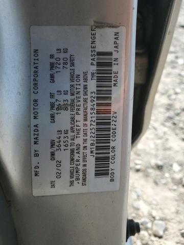 JM1BJ225721584923 - 2002 MAZDA PROTEGE DX 灰色 照片 13