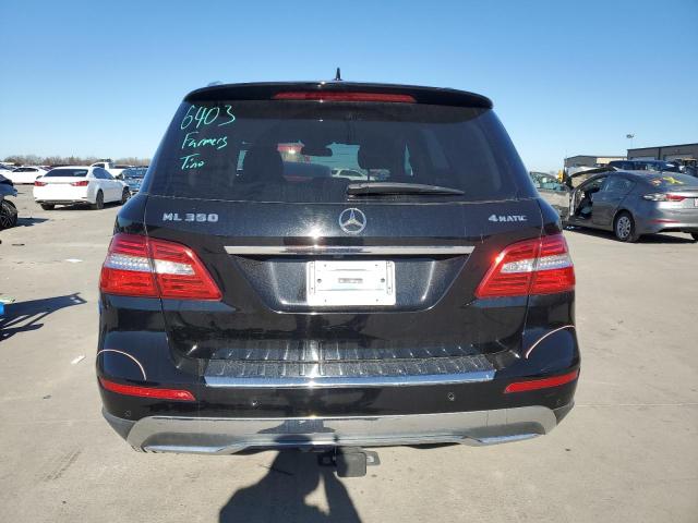 4JGDA5HB5CA089415 - 2012 MERCEDES-BENZ ML 350 4MATIC BLACK photo 6