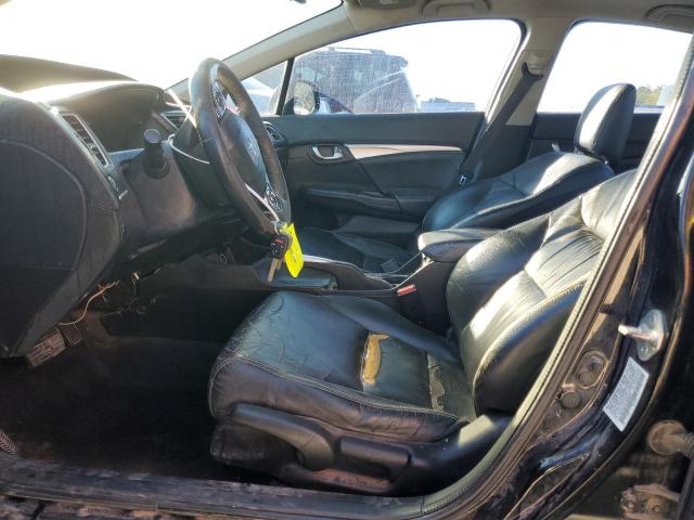 19XFB2F94DE056347 - 2013 HONDA CIVIC EXL Սև լուսանկար 7