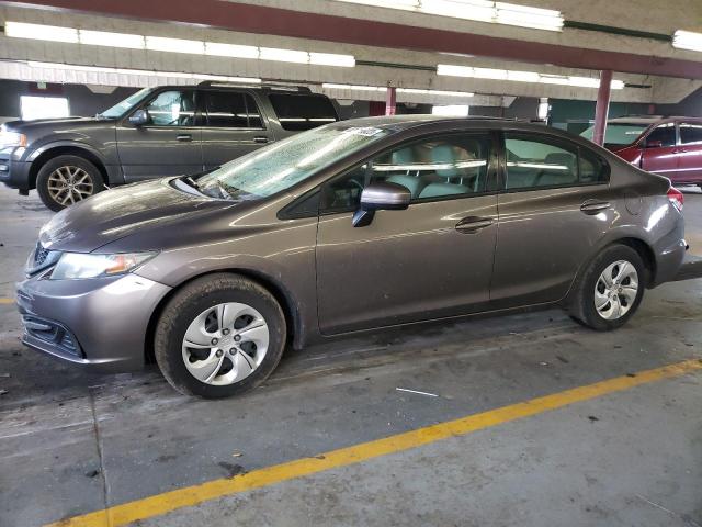 19XFB2F52FE021239 - 2015 HONDA CIVIC LX GRAY photo 1